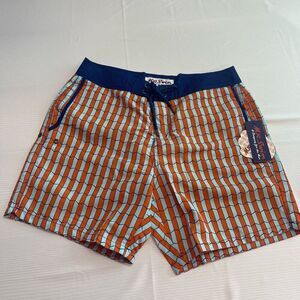 NWT MR. SWIM Shifted Orange Retro Swim Trunks Shorts Size 30 New